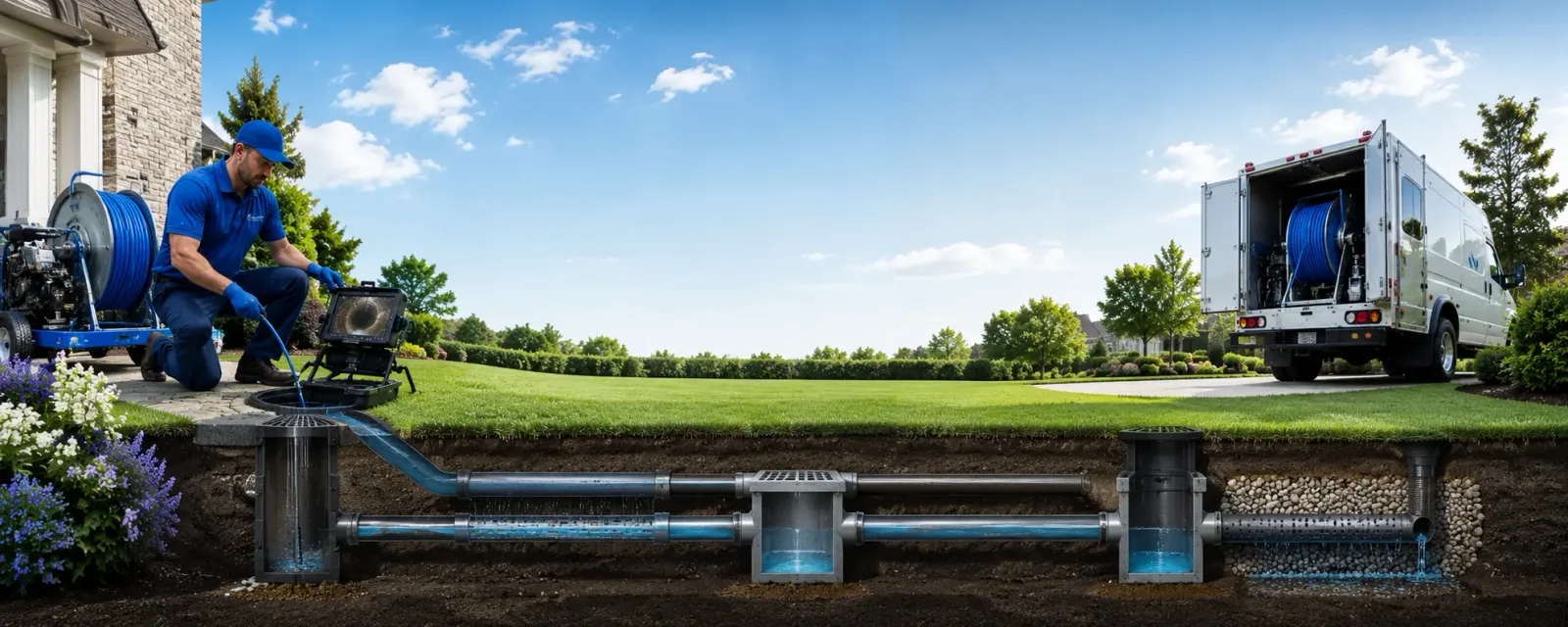 Outdoor drain cleaning information for Lilly, PA